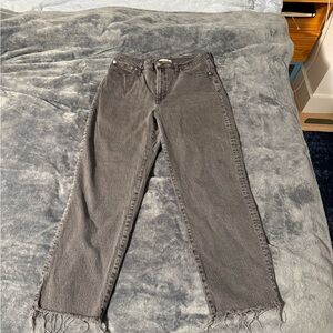 Madewell Gray Wash with Frayed Hem